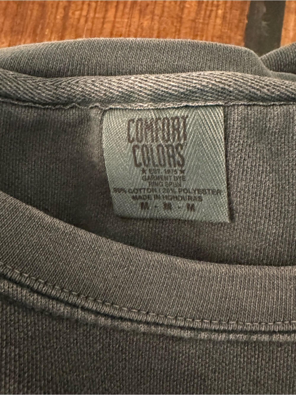 Comfort Colors Pure Barre Washed Charcoal Crewneck Sweatshirt - Picture 3 of 4